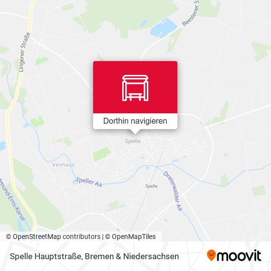 Spelle Hauptstraße Karte