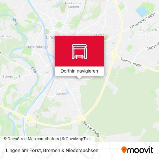 Lingen am Forst Karte