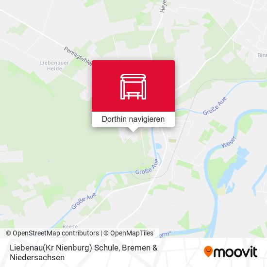 Liebenau(Kr Nienburg) Schule Karte