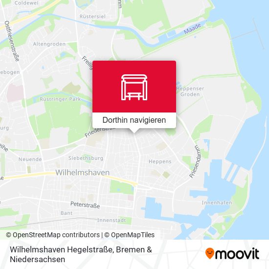 Wilhelmshaven Hegelstraße Karte