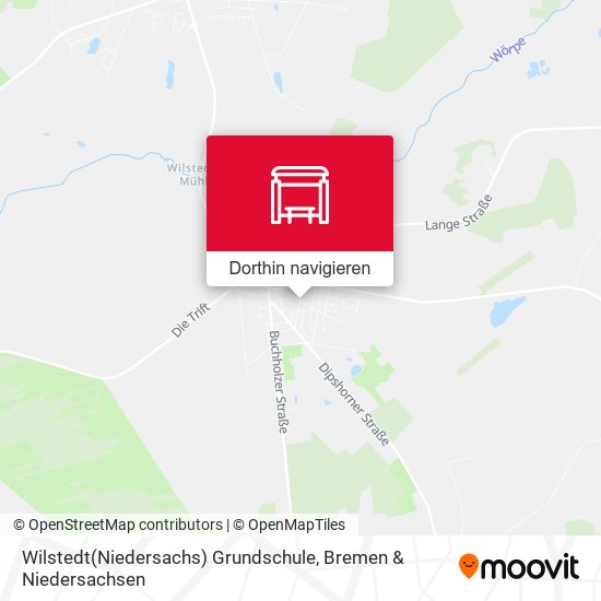 Wilstedt(Niedersachs) Grundschule Karte