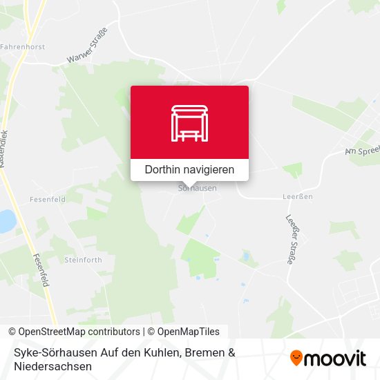 Syke-Sörhausen Auf den Kuhlen Karte
