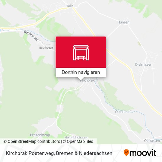 Kirchbrak Postenweg Karte