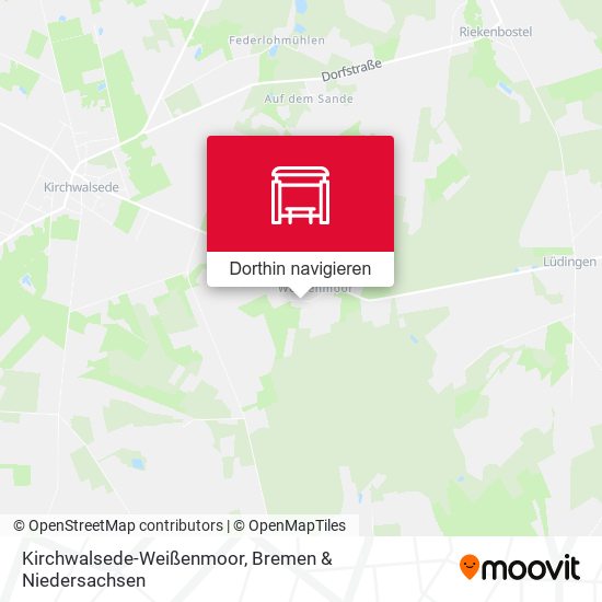 Kirchwalsede-Weißenmoor Karte