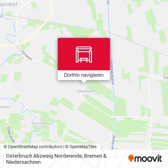 Osterbruch Abzweig Norderende Karte