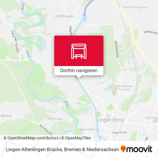 Lingen-Altenlingen Brücke Karte