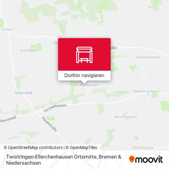 Twistringen-Ellerchenhausen Ortsmitte Karte