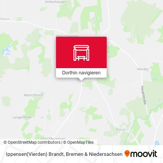 Ippensen(Vierden) Brandt Karte