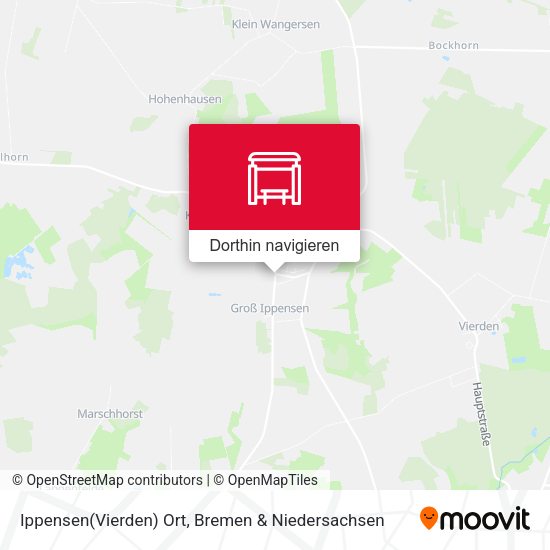 Ippensen(Vierden) Ort Karte