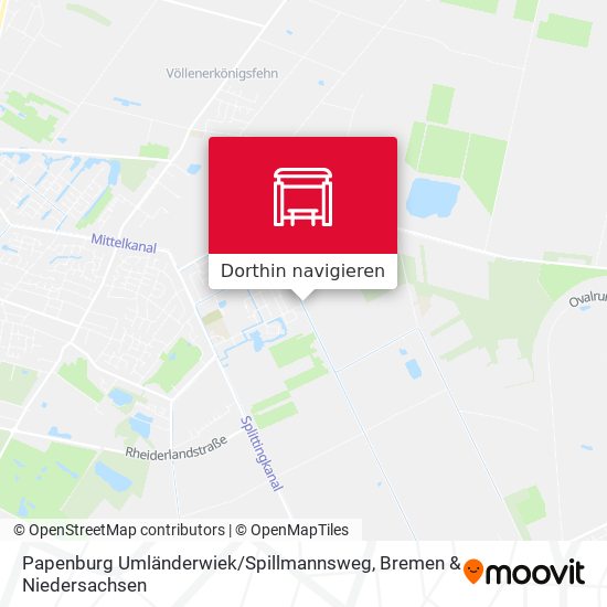 Papenburg Umländerwiek / Spillmannsweg Karte