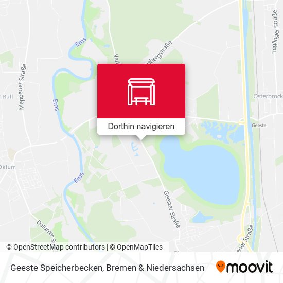 Geeste Speicherbecken Karte