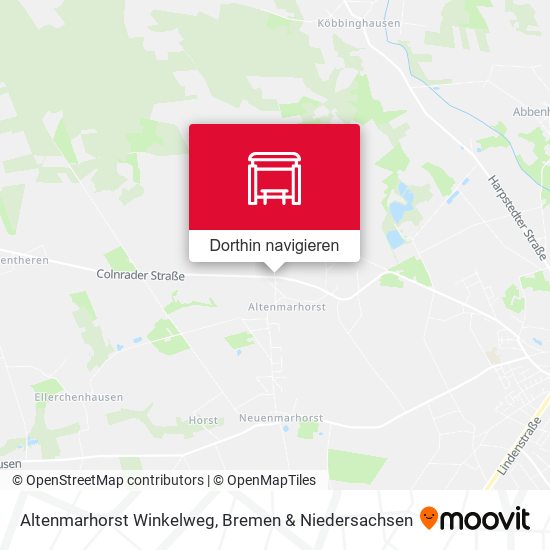 Altenmarhorst Winkelweg Karte