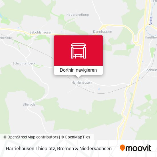Harriehausen Thieplatz Karte