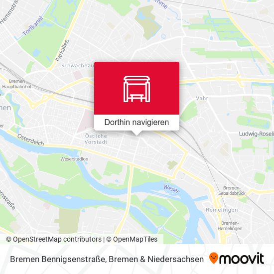 Bremen Bennigsenstraße Karte