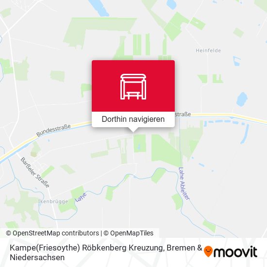 Kampe(Friesoythe) Röbkenberg Kreuzung Karte