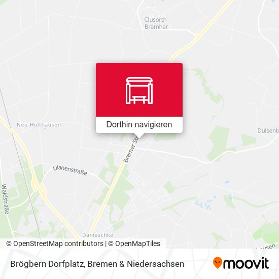 Brögbern Dorfplatz Karte