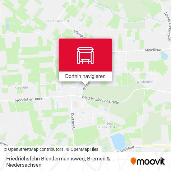Friedrichsfehn Blendermannsweg Karte