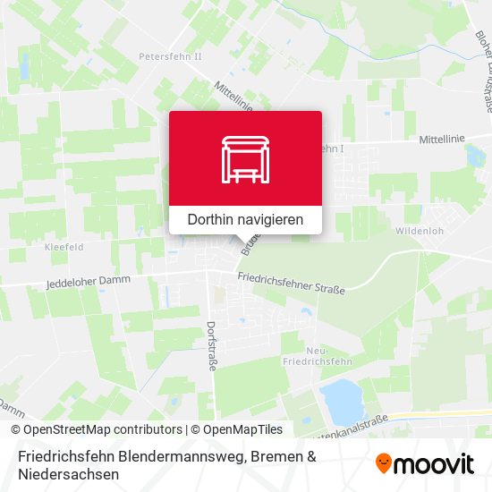 Friedrichsfehn Blendermannsweg Karte