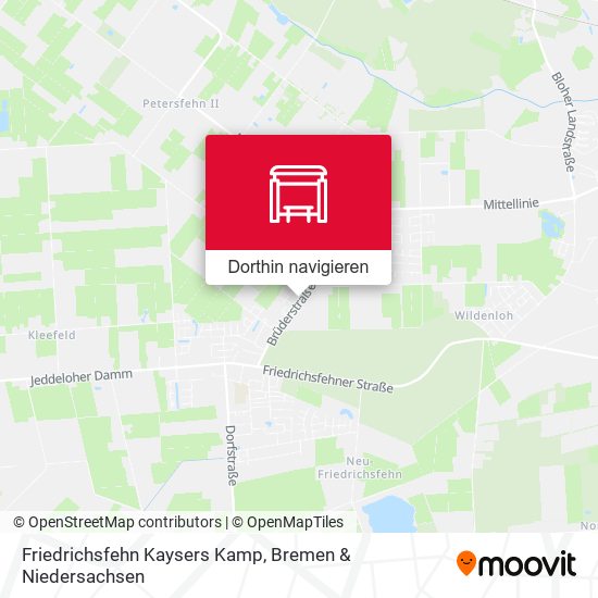 Friedrichsfehn Kaysers Kamp Karte