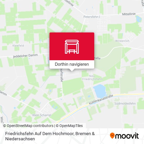 Friedrichsfehn Auf Dem Hochmoor Karte