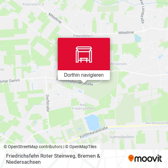 Friedrichsfehn Roter Steinweg Karte