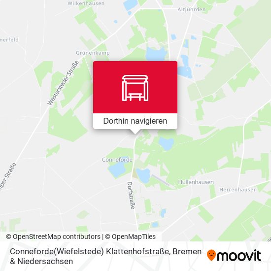 Conneforde(Wiefelstede) Klattenhofstraße Karte