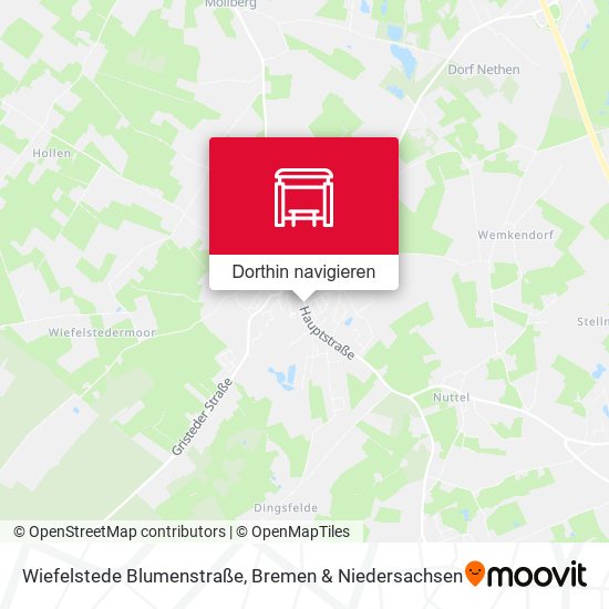 Wiefelstede Blumenstraße Karte