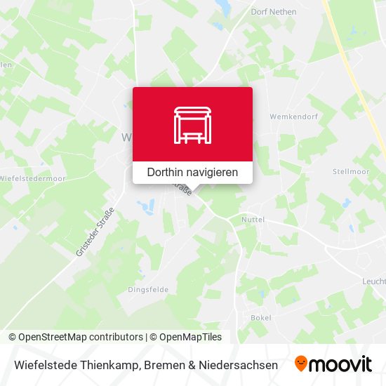 Wiefelstede Thienkamp Karte