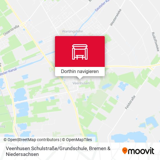 Veenhusen Schulstraße / Grundschule Karte
