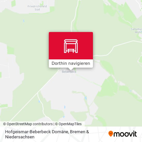 Hofgeismar-Beberbeck Domäne Karte