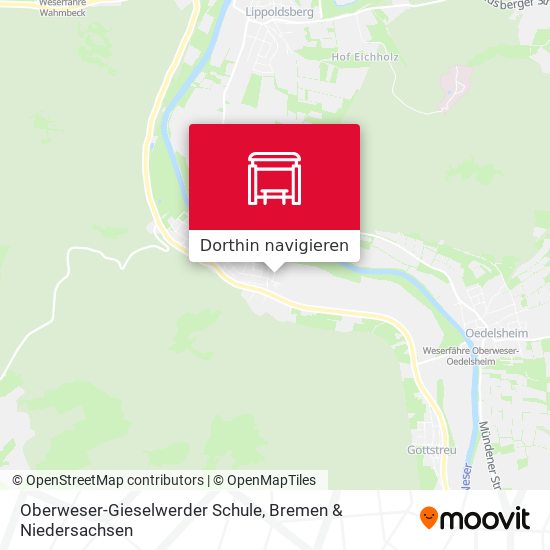 Oberweser-Gieselwerder Schule Karte