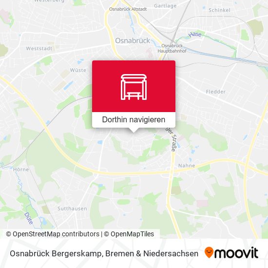 Osnabrück Bergerskamp Karte