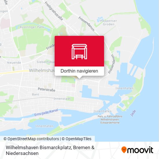 Wilhelmshaven Bismarckplatz Karte