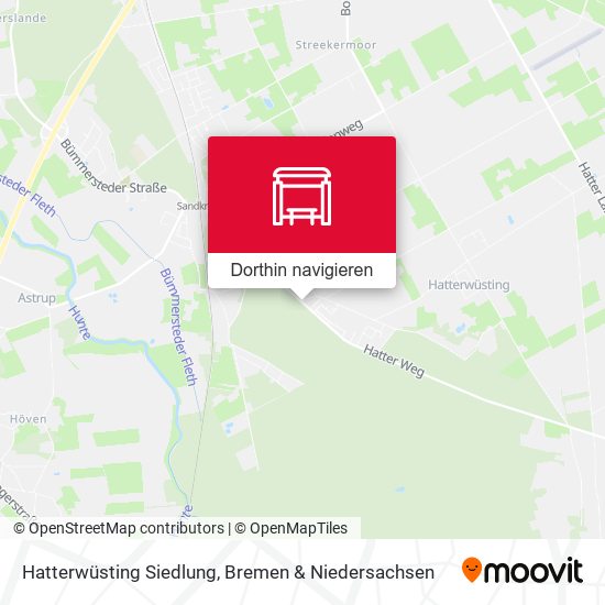 Hatterwüsting Siedlung Karte