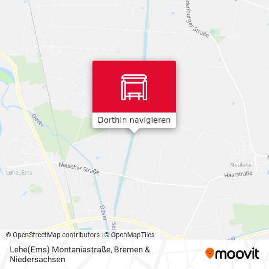 Lehe(Ems) Montaniastraße Karte