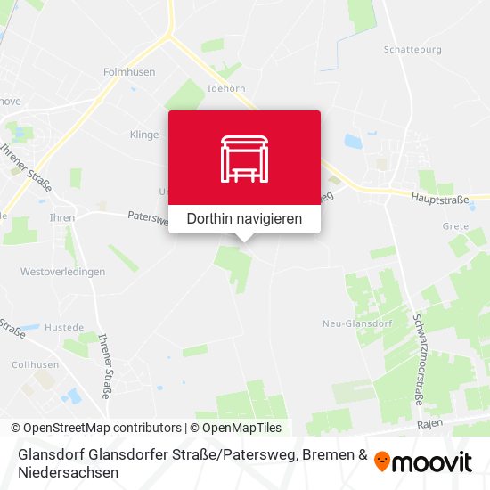 Glansdorf Glansdorfer Straße / Patersweg Karte