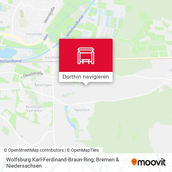 Wolfsburg Karl-Ferdinand-Braun-Ring Karte