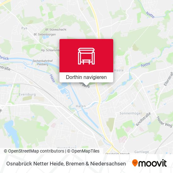 Osnabrück Netter Heide Karte