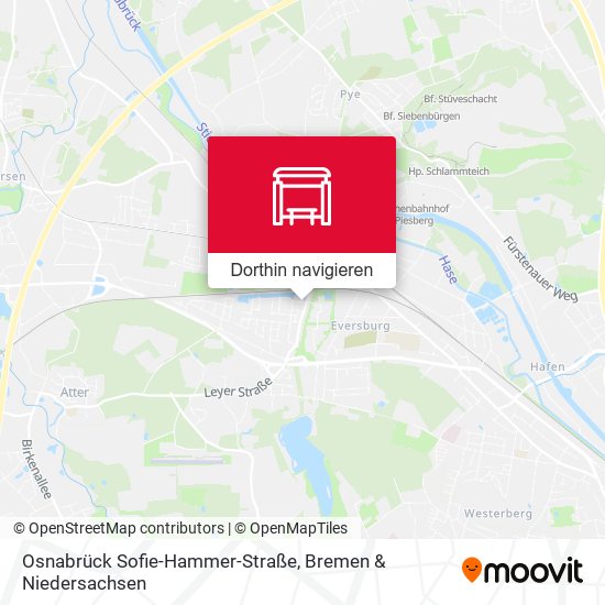 Osnabrück Sofie-Hammer-Straße Karte