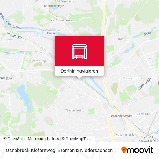 Osnabrück Kiefernweg Karte