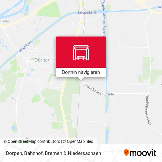Dörpen, Bahnhof Karte