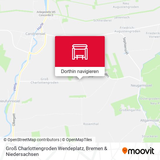 Groß Charlottengroden Wendeplatz Karte
