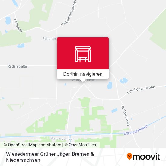 Wiesedermeer Grüner Jäger Karte