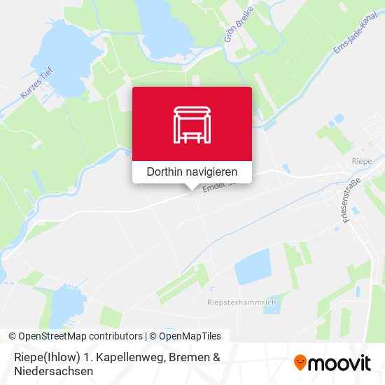 Riepe(Ihlow) 1. Kapellenweg Karte