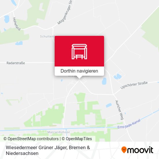 Wiesedermeer Grüner Jäger Karte