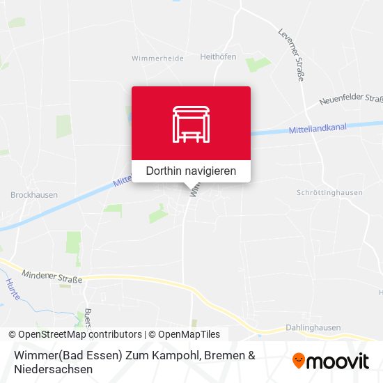 Wimmer(Bad Essen) Zum Kampohl Karte
