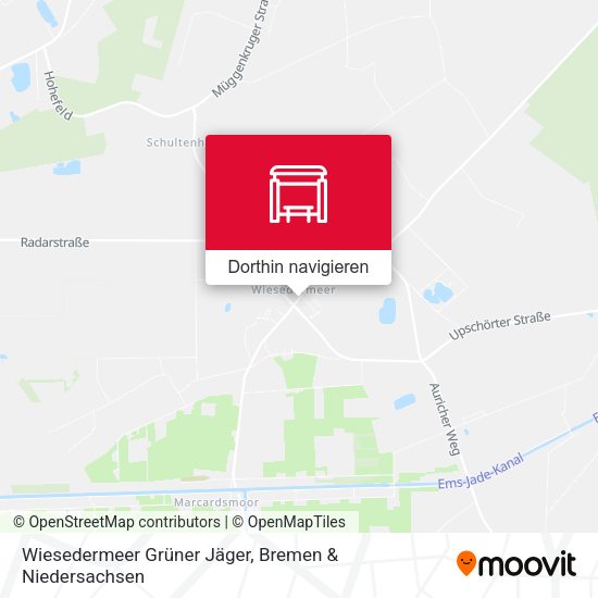 Wiesedermeer Grüner Jäger Karte