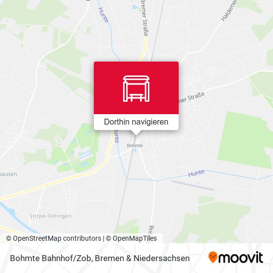 Bohmte Bahnhof/Zob Karte