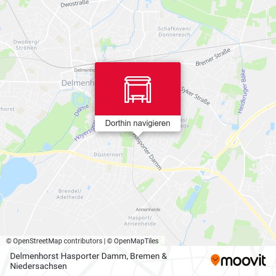 Delmenhorst Hasporter Damm Karte