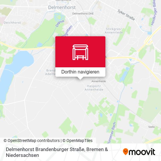Delmenhorst Brandenburger Straße Karte